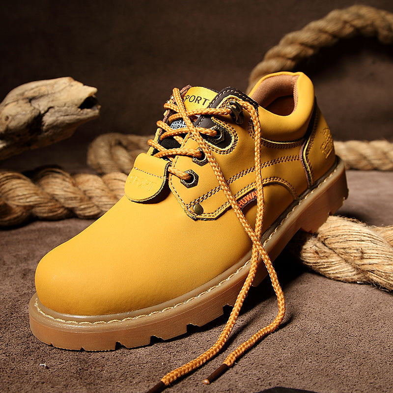 Rugged Leather Field Boots