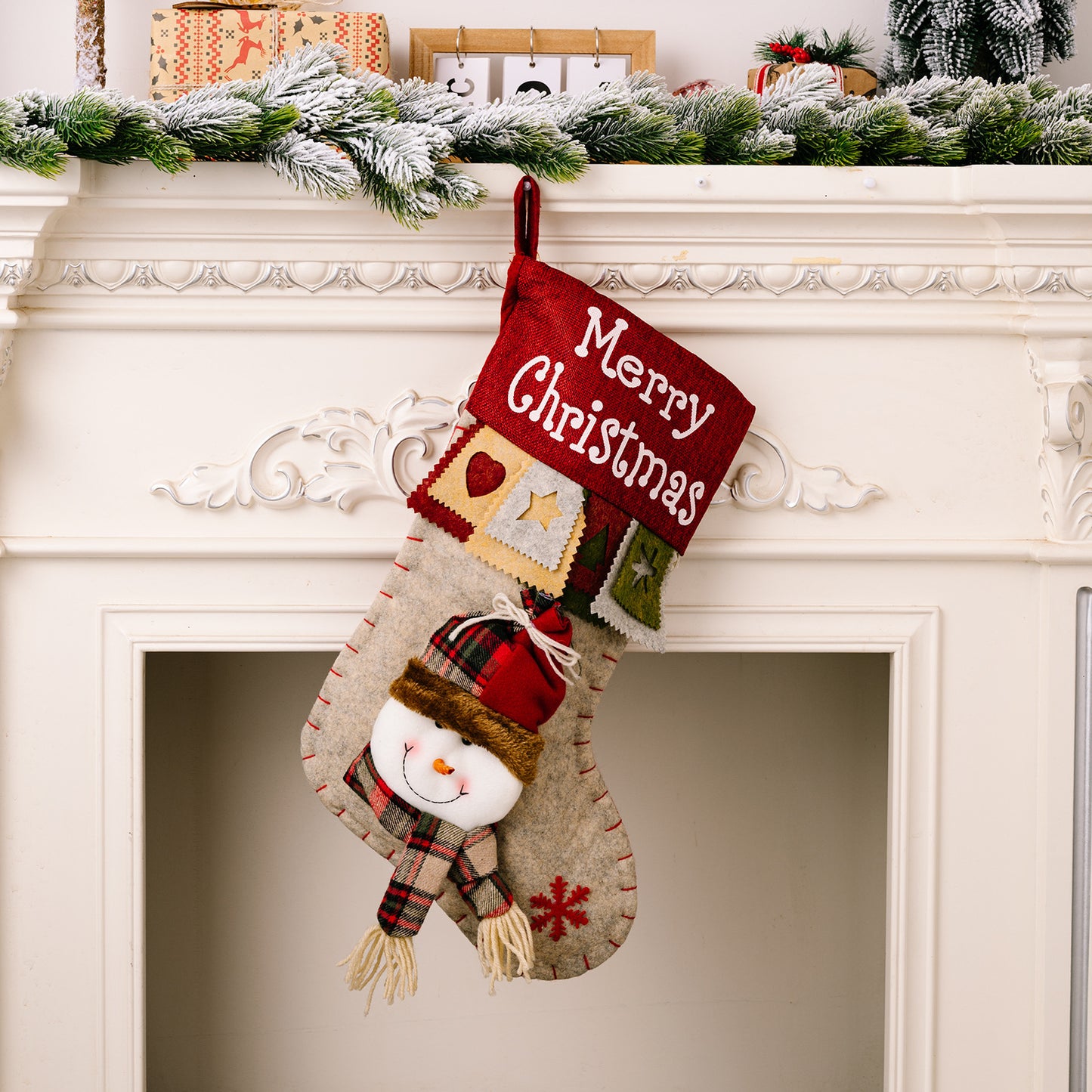 New Christmas Decorative Supplies High-end Cartoon Christmas Decorative Socks Pendant