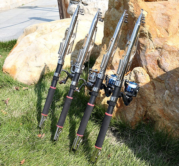 JHK Automatic Spring-Loaded Fishing Rod – Portable Auto Hook Set