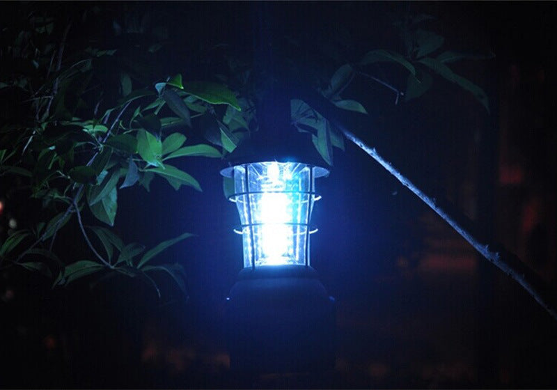 Hand-crank rechargeable lantern for camping