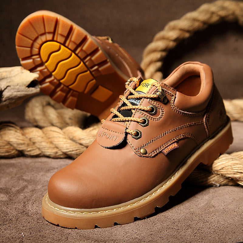 Rugged Leather Field Boots