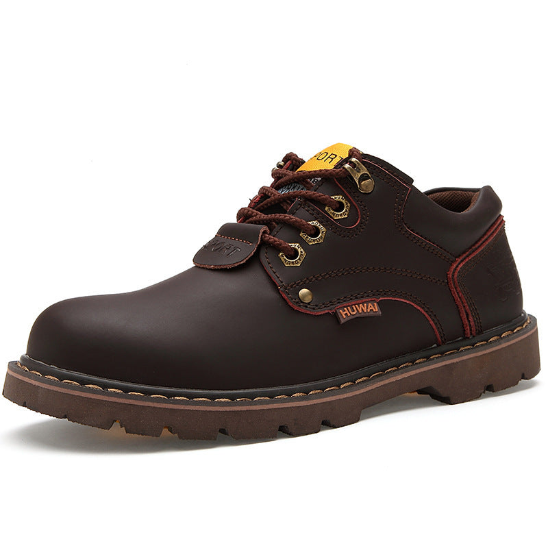 Rugged Leather Field Boots