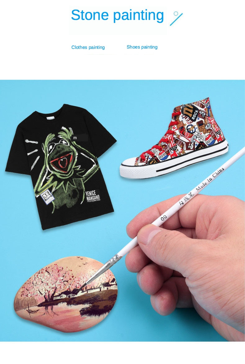 保湿水彩笔油画笔美术用品