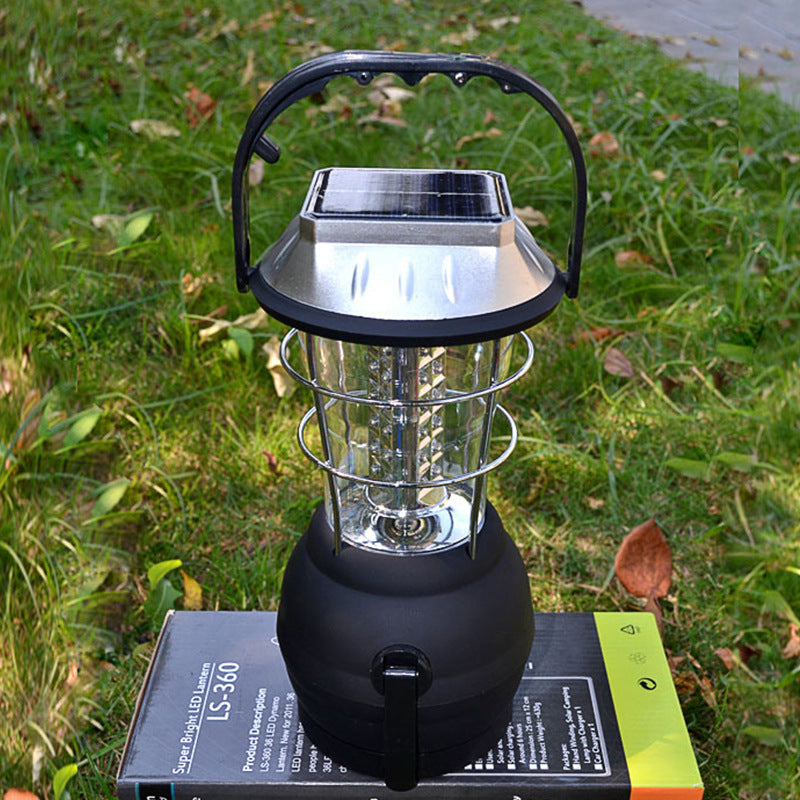 Solar powered camping lantern
