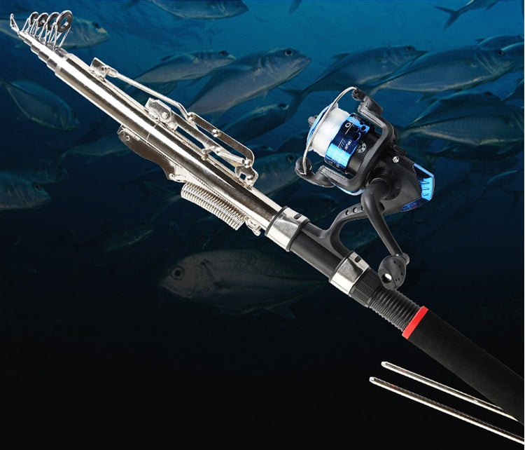 JHK Automatic Spring-Loaded Fishing Rod – Portable Auto Hook Set
