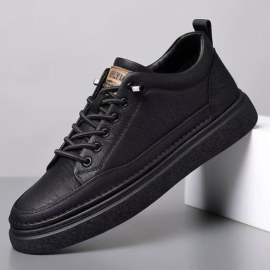 Men's PU Leather Loafer Slip-On Shoes | Casual Outdoor Footwear | JHK
